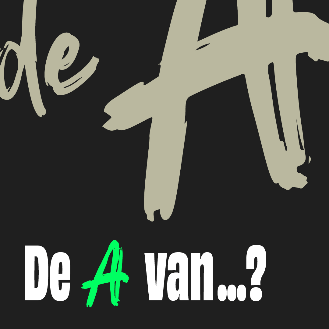 De A van…? Campagnebeeld van Het Nieuwe Spelalfabet